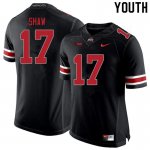 Youth Ohio State Buckeyes #17 Bryson Shaw Blackout Nike NCAA College Football Jersey Special WTD6544PY